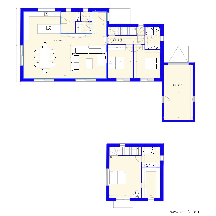 villa Ken Montagnac v4. Plan de 0 pièce et 0 m2