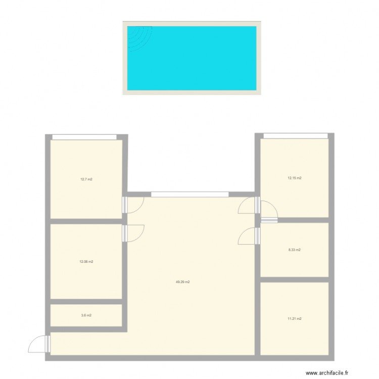 PLAN U. Plan de 0 pièce et 0 m2