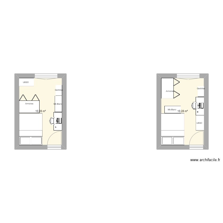 Chambre UGO. Plan de 0 pièce et 0 m2