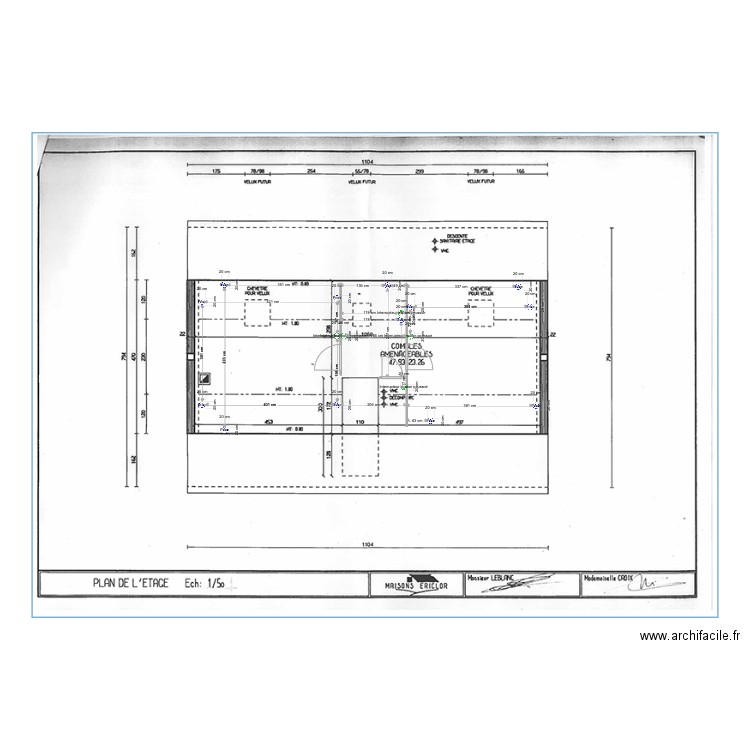 Combles 01. Plan de 0 pièce et 0 m2