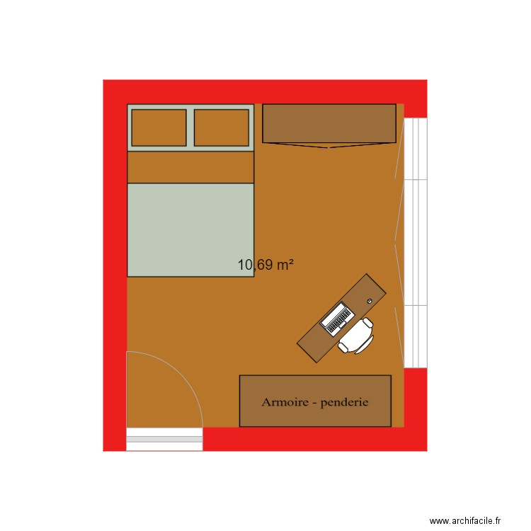 plan chambre aubin . Plan de 0 pièce et 0 m2