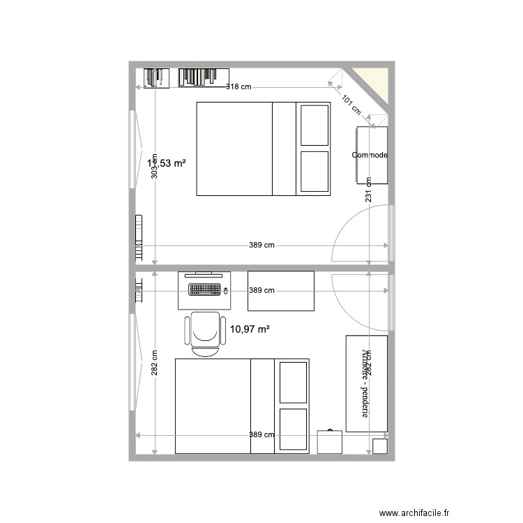 Chambre Now  . Plan de 0 pièce et 0 m2