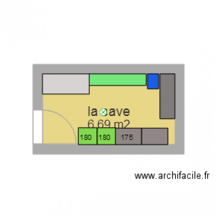 la cave. Plan de 0 pièce et 0 m2