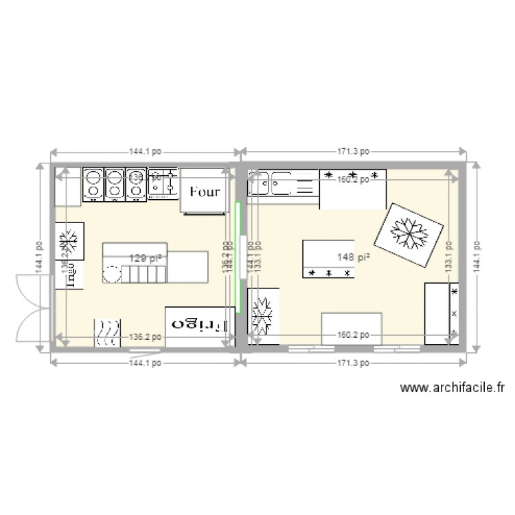 le spot. Plan de 0 pièce et 0 m2