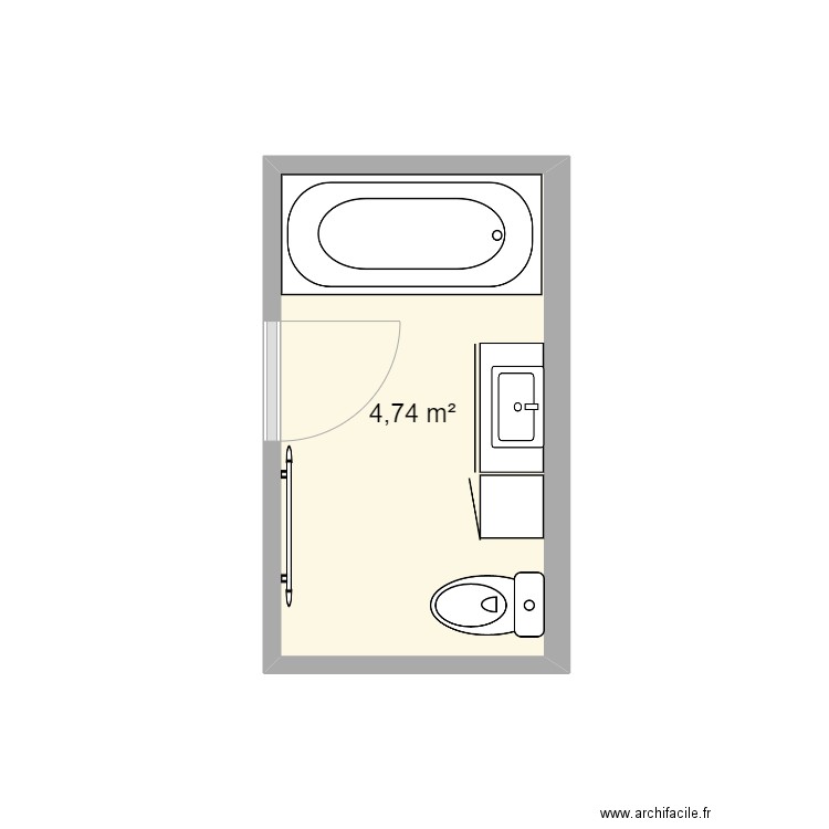 SDB 2 SALEM. Plan de 0 pièce et 0 m2