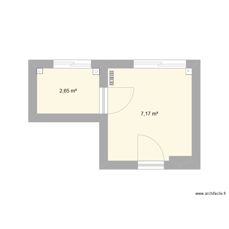 cuisine11-11-2024. Plan de 2 pièces et 10 m2