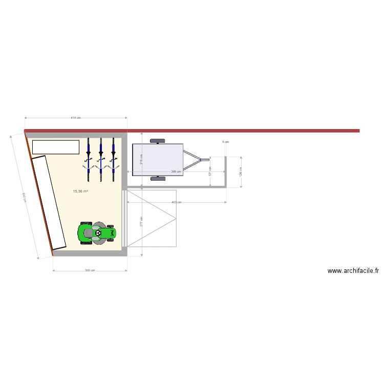 Essai Garage Devant. Plan de 0 pièce et 0 m2