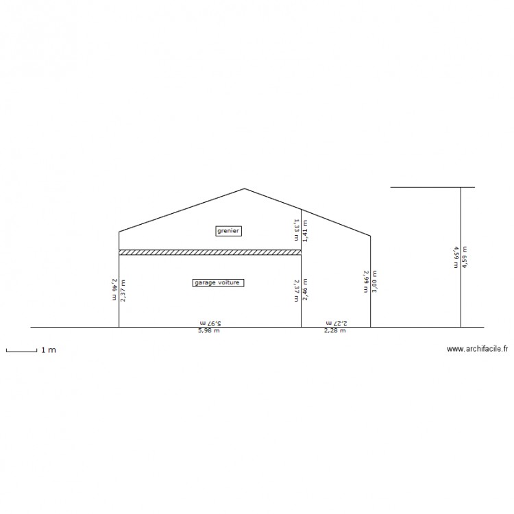 garage. Plan de 0 pièce et 0 m2