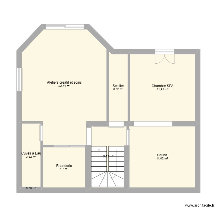 Maison principale projet rez de jardin. Plan de 0 pièce et 0 m2