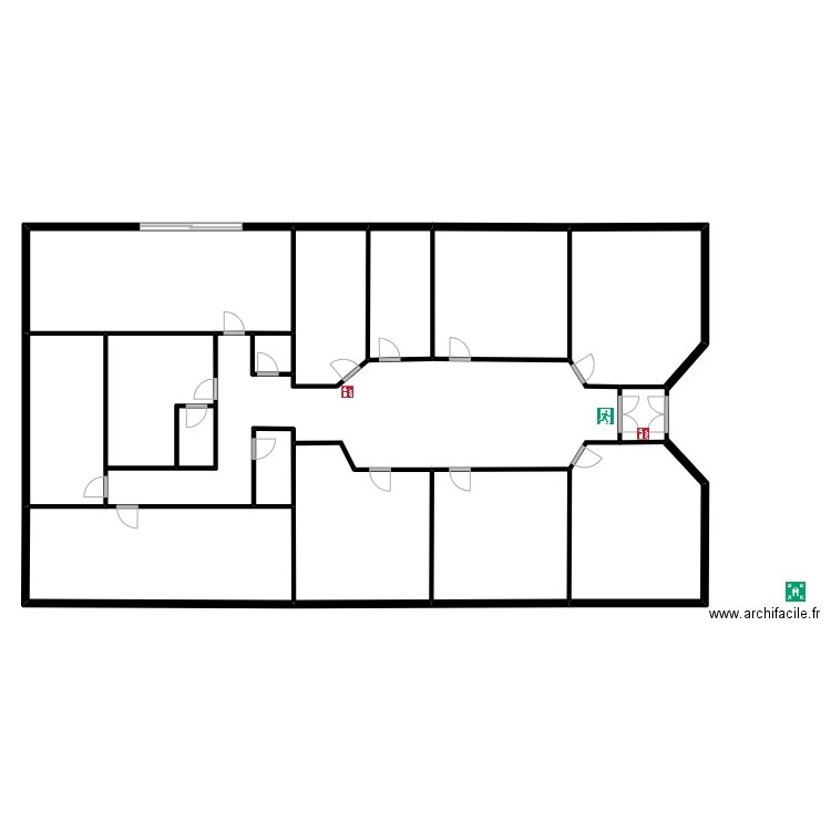 Accueil wienerberger. Plan de 16 pièces et 369 m2