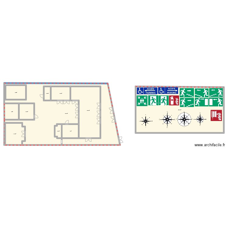 plan 01. Plan de 11 pièces et 704 m2