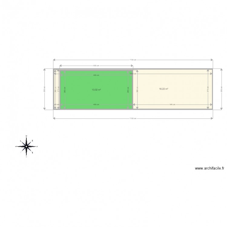 plan 2D 2. Plan de 0 pièce et 0 m2