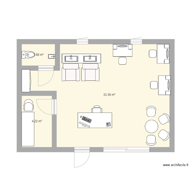 Salon De Coiffure Plan Dessin Par Leaarmand