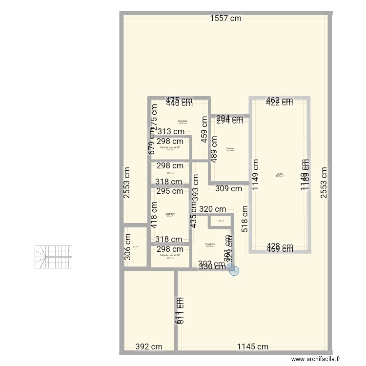 Plan Bonaberi. Plan de 11 pièces et 396 m2