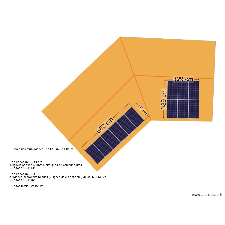 CAUX DP4. Plan de 1 pièce et 133 m2