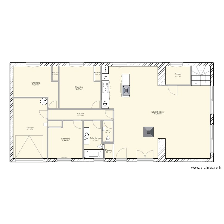 Maison Eysines. Plan de 0 pièce et 0 m2