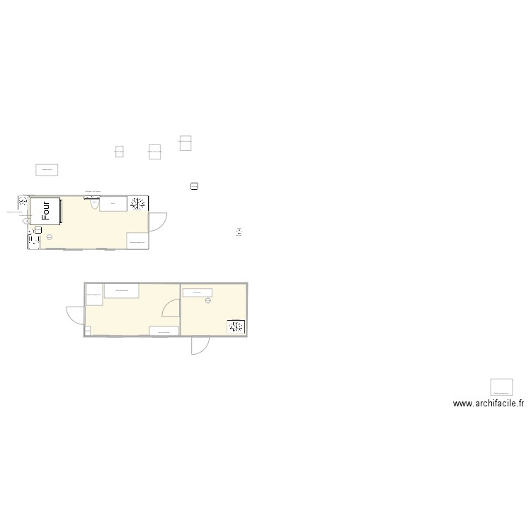 Boulangerie. Plan de 0 pièce et 0 m2