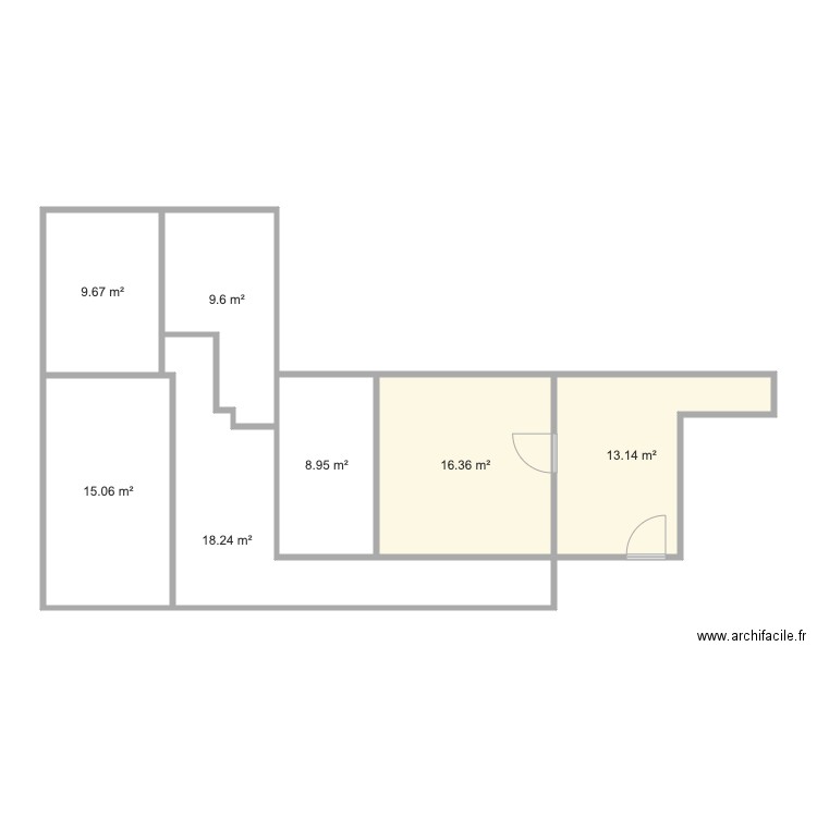 FNDM Plan 2e Etage Les Amandiers V2 Portes. Plan de 0 pièce et 0 m2