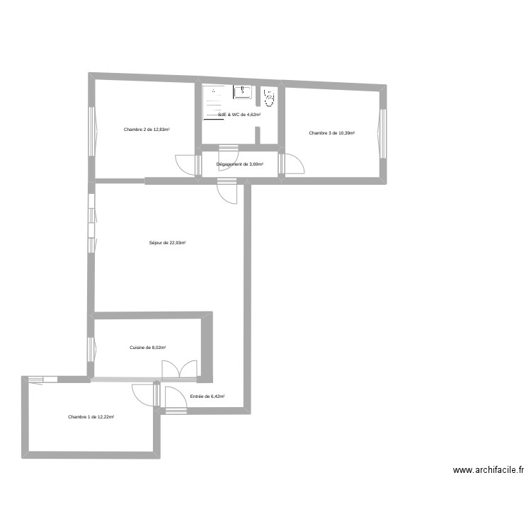 brousier 1. Plan de 0 pièce et 0 m2