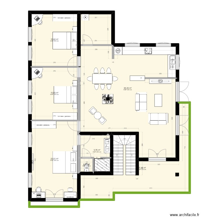 20231230. Plan de 7 pièces et 154 m2