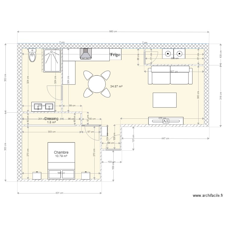 appartement n 5. Plan de 0 pièce et 0 m2