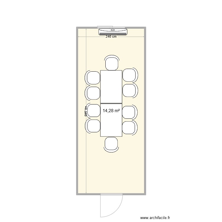 SECURITAS CHANTIER TRICASTIN 26. Plan de 1 pièce et 14 m2