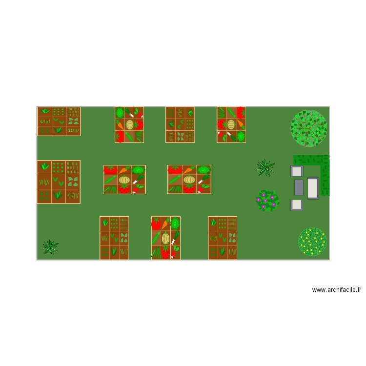 Jardin 2. Plan de 0 pièce et 0 m2