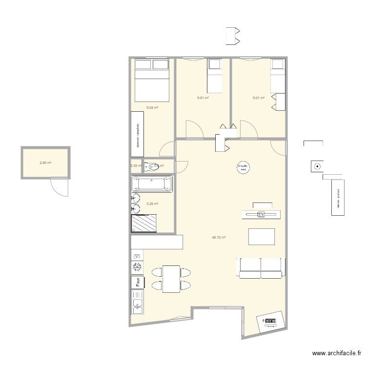 DUPLEX. Plan de 0 pièce et 0 m2