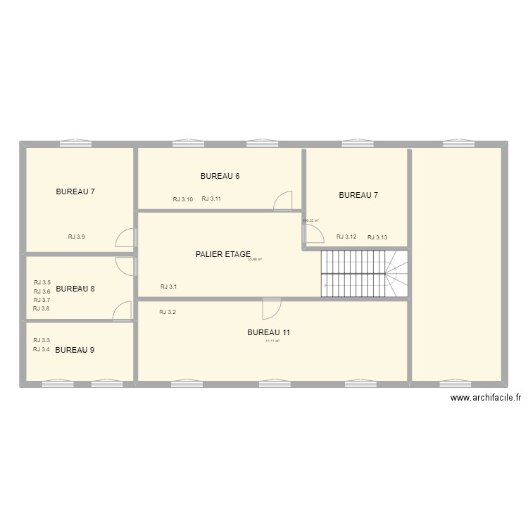 ETUDE NOTARIALE ETAGE. Plan de 0 pièce et 0 m2