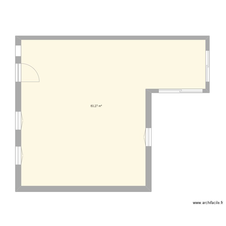 PLAN DE MASSE. Plan de 1 pièce et 63 m2