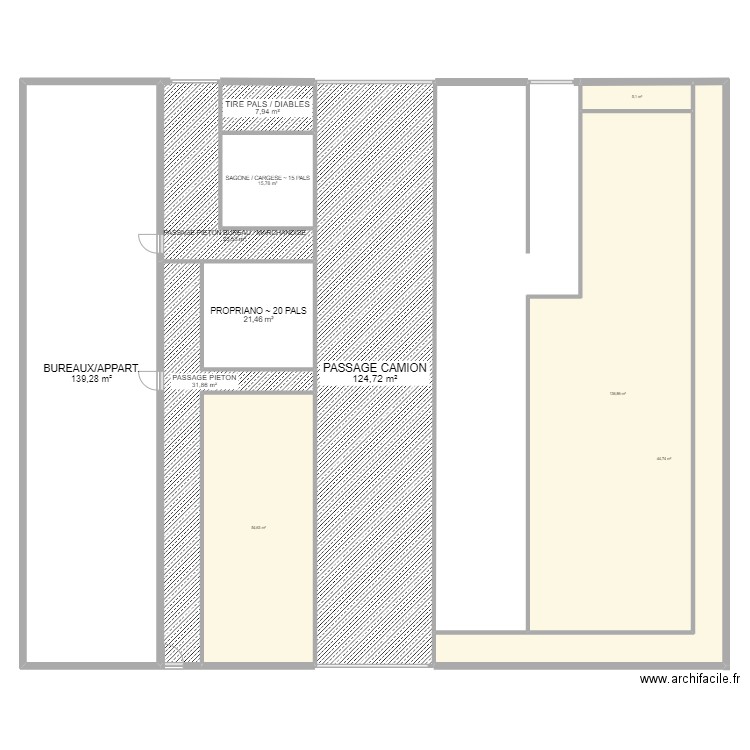 SMTRT AJACCIO. Plan de 11 pièces et 606 m2