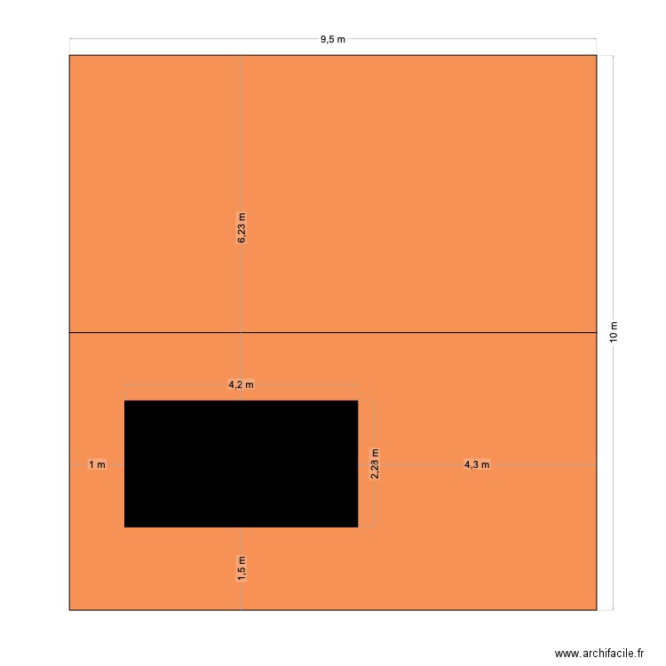 Toiture vue du haut. Plan de 0 pièce et 0 m2