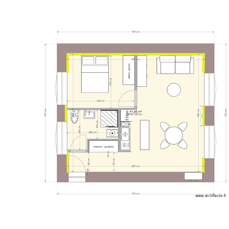 logement Rdc Com 9 . Plan de 0 pièce et 0 m2