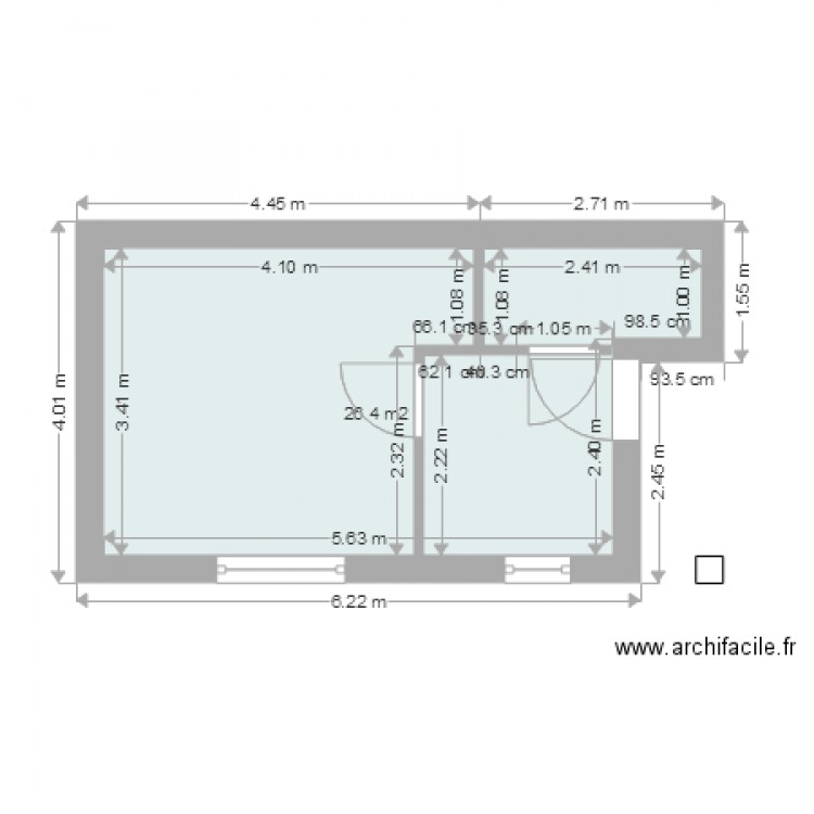 PLAN AVEC COTATION 2. Plan de 0 pièce et 0 m2