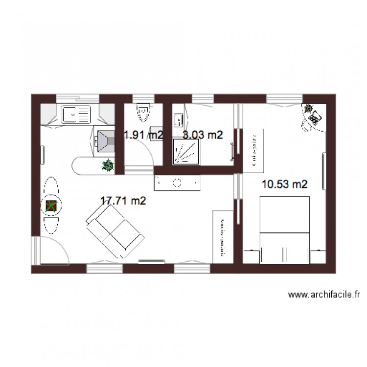 appartement sujet 3. Plan de 0 pièce et 0 m2