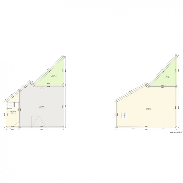 GARNIER  cotes   état des lieux. Plan de 0 pièce et 0 m2