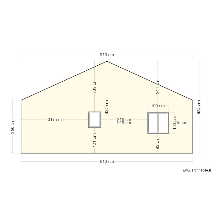 facade-coté-gauche-F4. Plan de 0 pièce et 0 m2