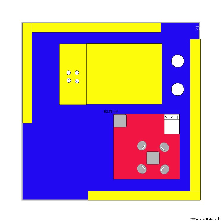 Plan Stand Salon sans légende. Plan de 0 pièce et 0 m2