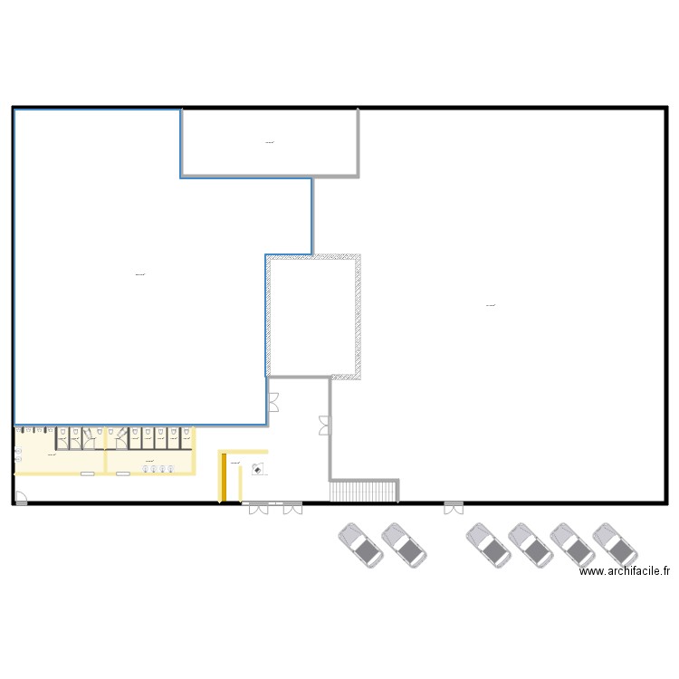 Boite de nuit. Plan de 0 pièce et 0 m2