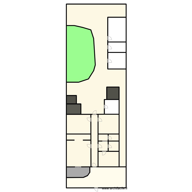 Le Pouliguen. Plan de 19 pièces et 632 m2