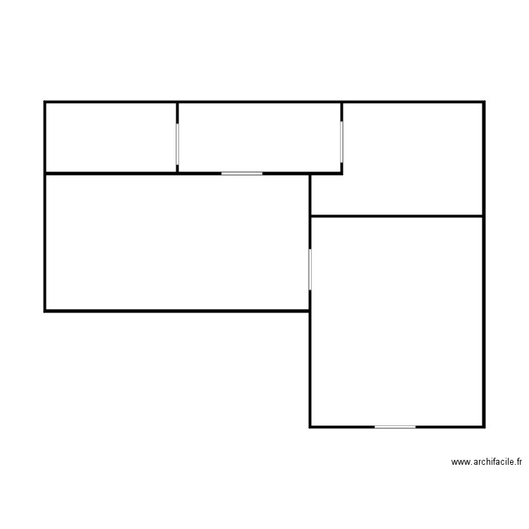 LUXBON. Plan de 5 pièces et 53 m2