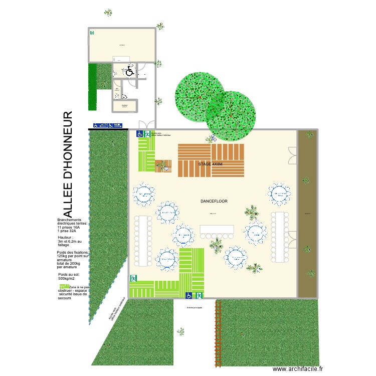 Diner C&B V2. Plan de 6 pièces et 489 m2