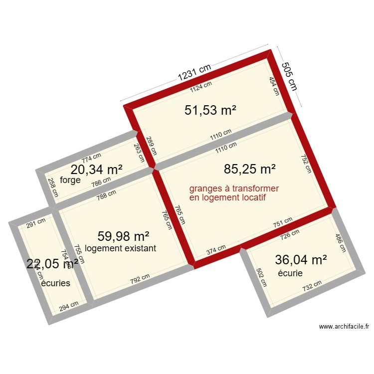 plan maison martin. Plan de 6 pièces et 275 m2