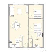 Plan maison 70m2