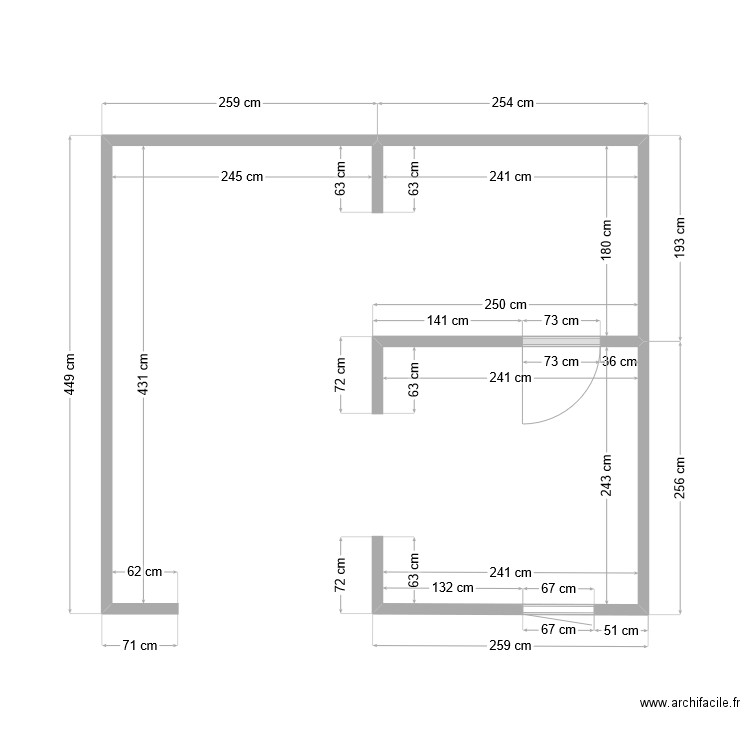 ARCHIFACILE. Plan de 0 pièce et 0 m2