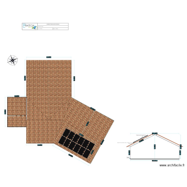 RAMBAUD FERAUD 3d. Plan de 4 pièces et 244 m2