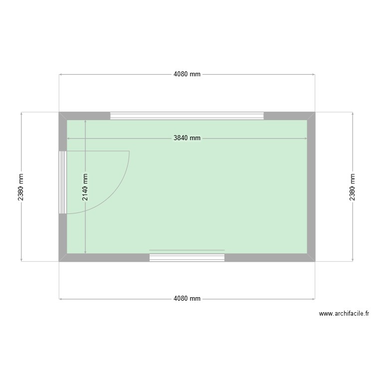 choisenet. Plan de 1 pièce et 8 m2