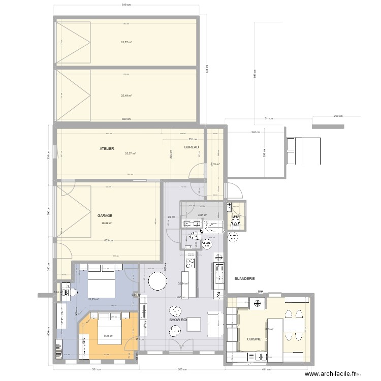 maison La Chapelle Chaussée gîte. Plan de 13 pièces et 192 m2