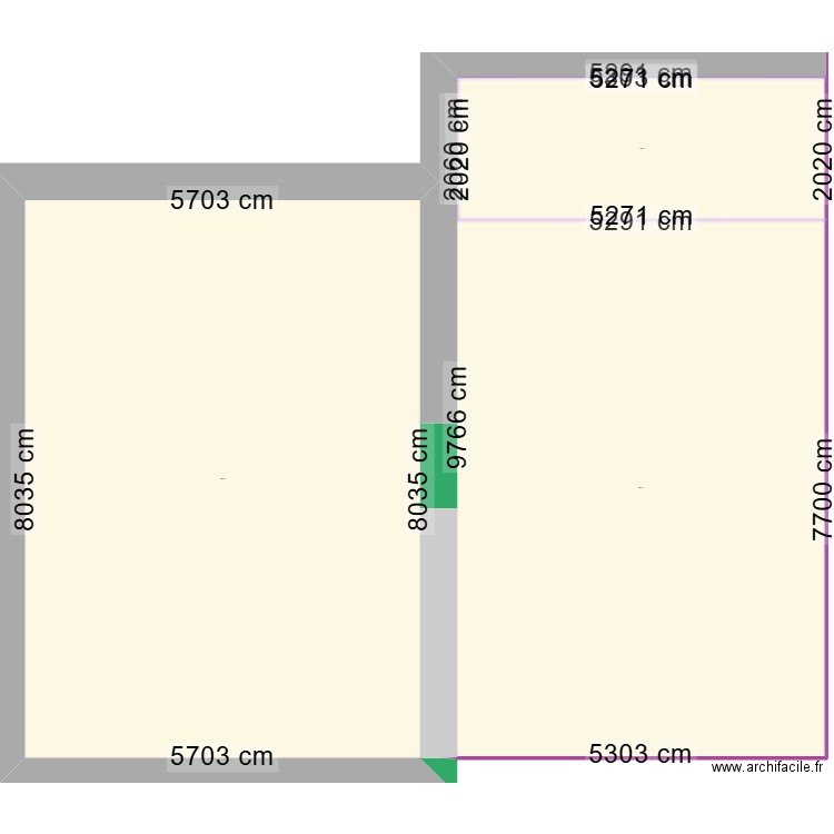 TIRVAILLAS. Plan de 3 pièces et 1146 m2