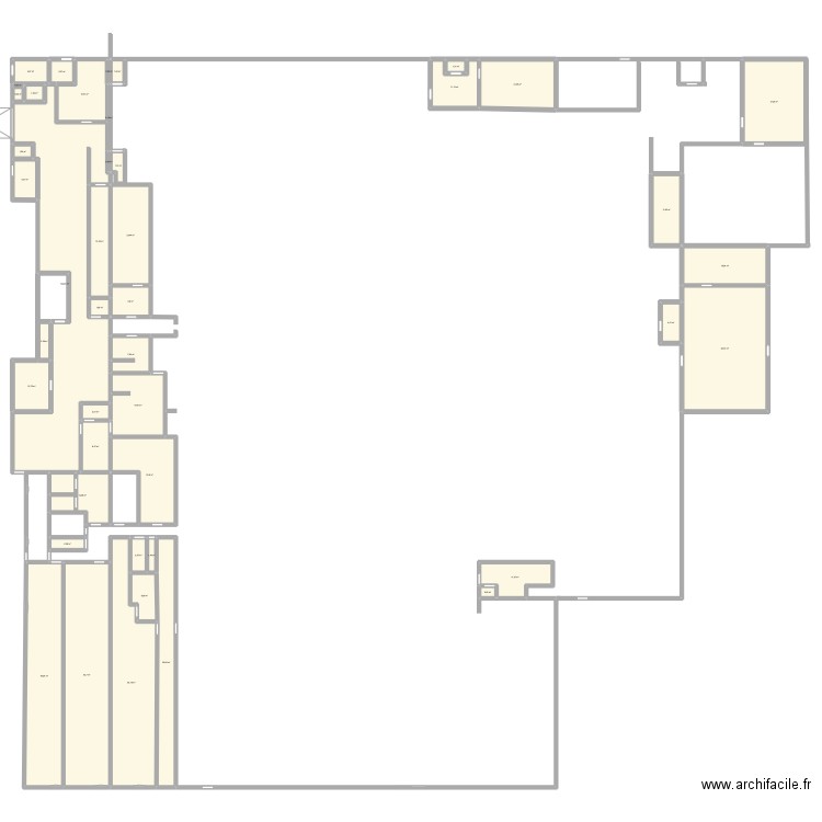  arrefour. Plan de 44 pièces et 681 m2